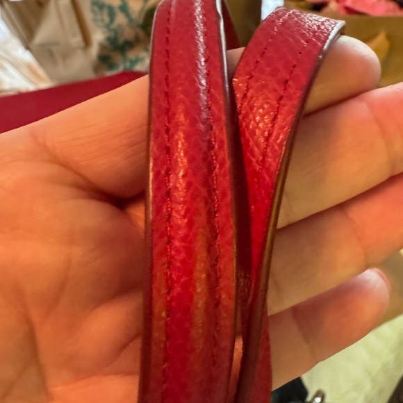 Coach Red Leather Women's Bag - Picture 4 of 8